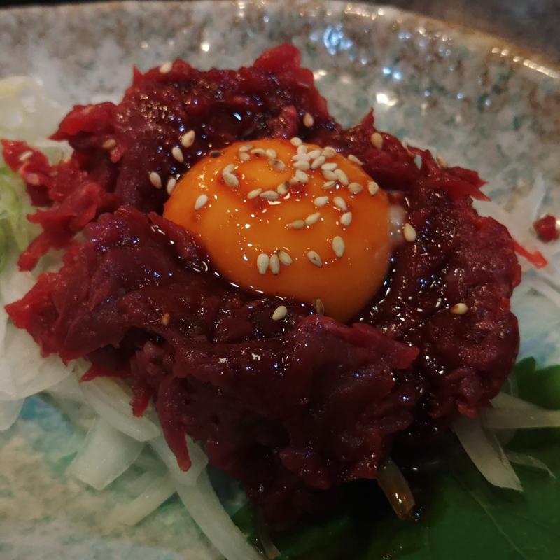 馬肉のユッケ(八剣伝 京成曳舟店)