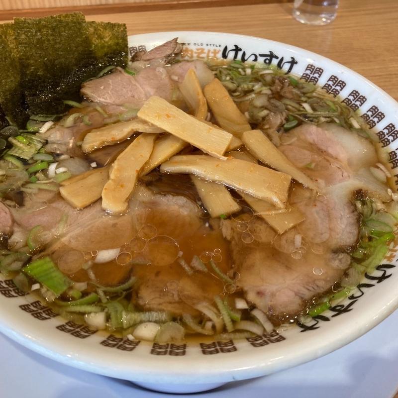 肉そば醤油(けいすけ総本店)