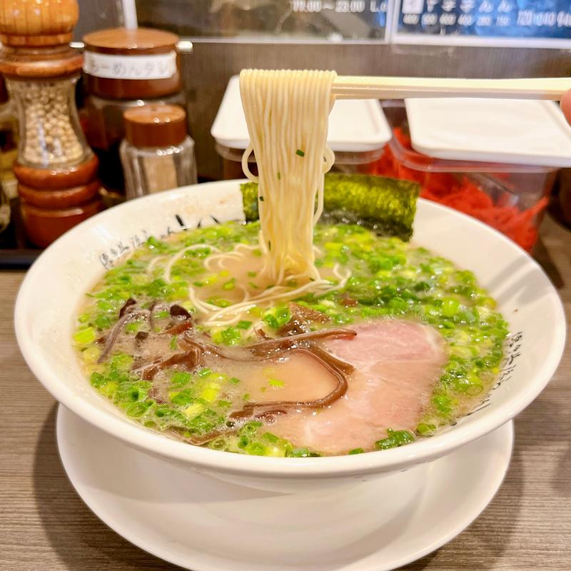 ねぎらーめん(博多長浜らーめん いっき)