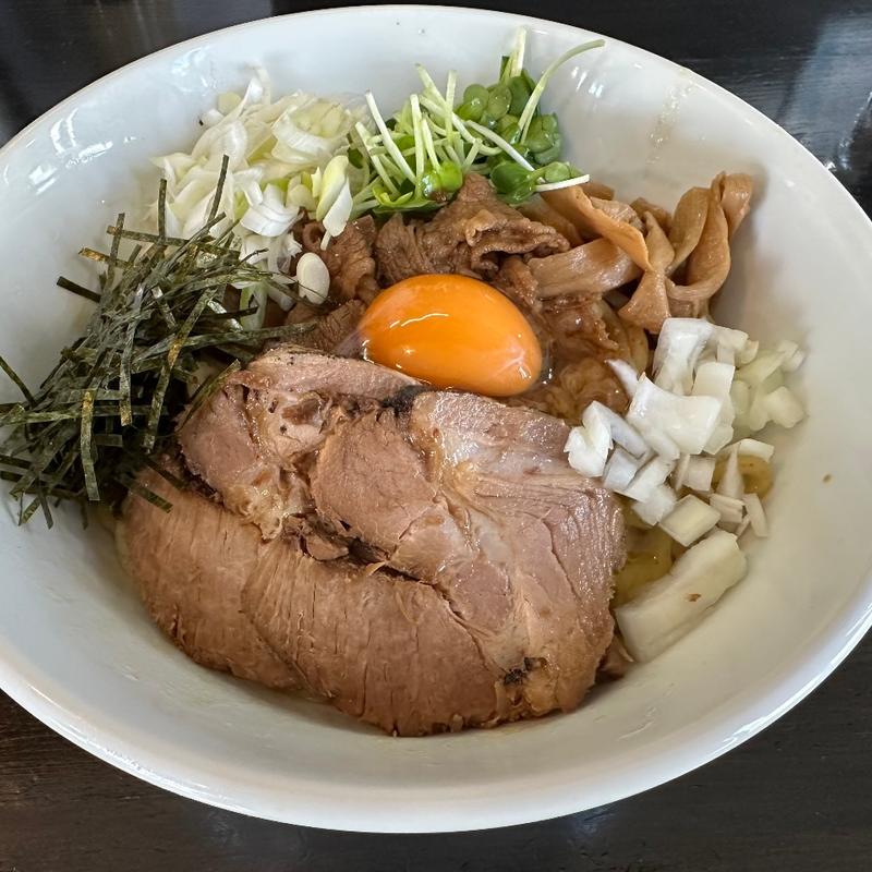 牛脂まぜそば(麺や 笑 ～sho～)