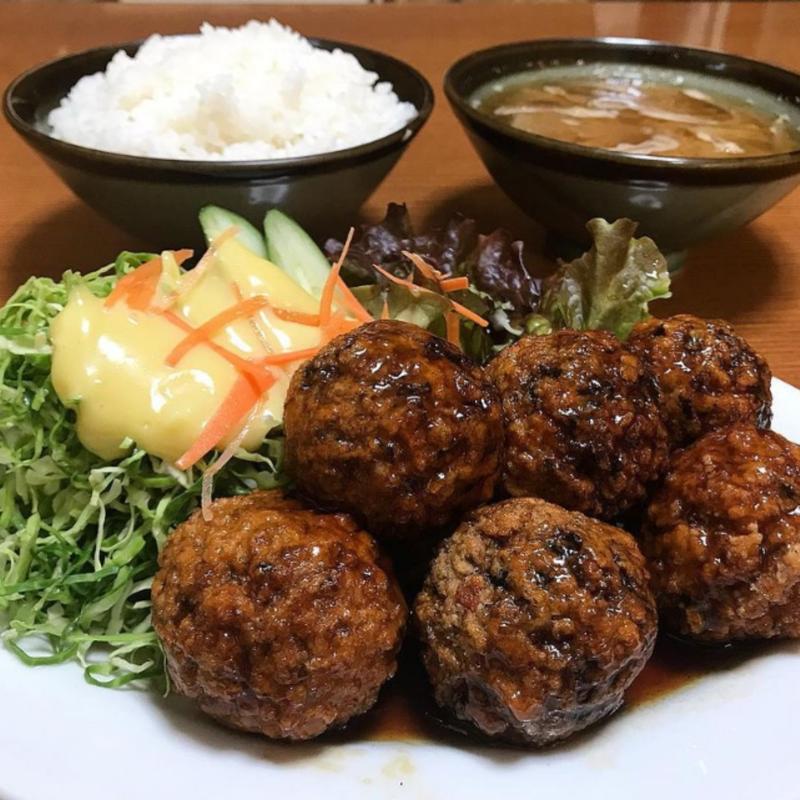 肉ダンゴ定食(さんえい)