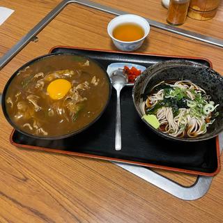 カレー丼セット(そば処 更科 天六店)