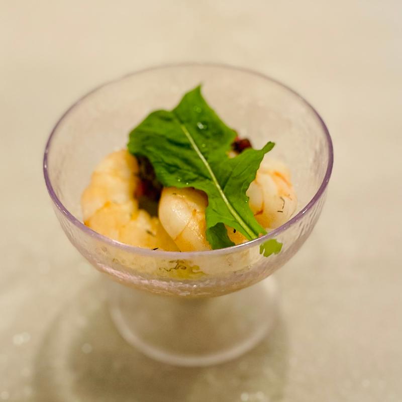 海老のオレンジマリネとサーモン(カフェ・ポルトフィーノ)