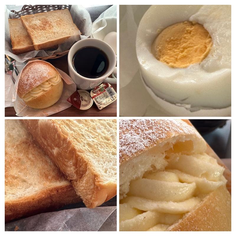 絹蜜トーストセット➕幻のクリームパン(ハースブラウン 南万騎が原)