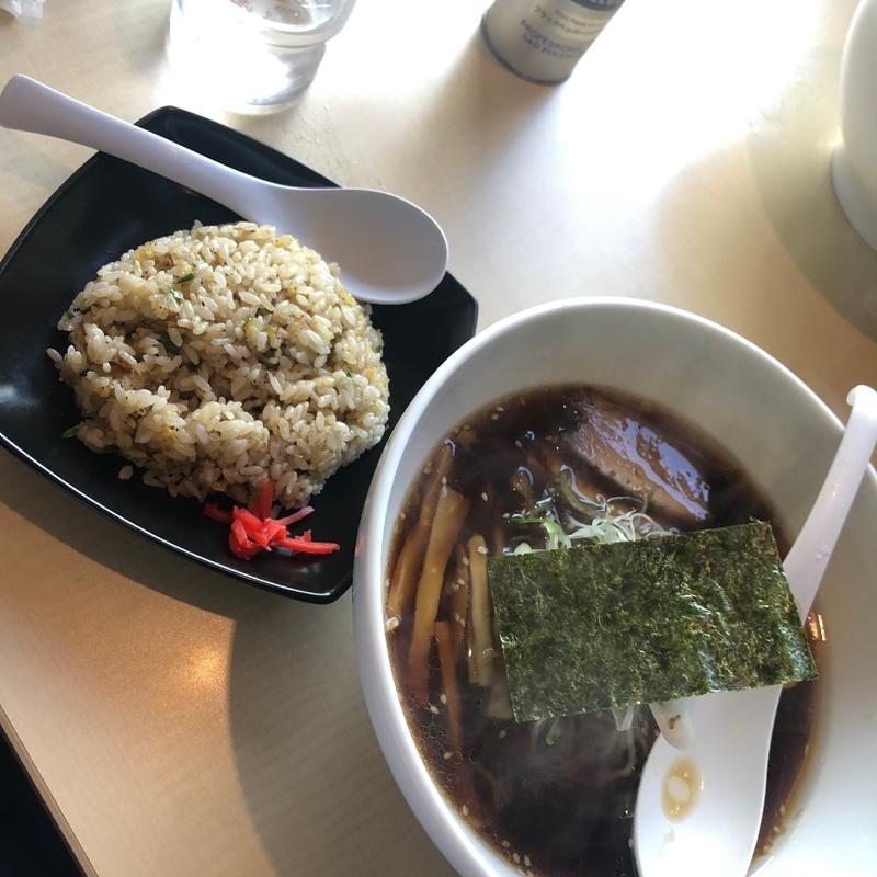 Aセット醤油(我流麺 真舍 )