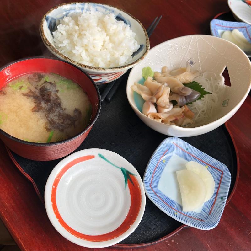 ホッキ刺身定食(とりあえず逢海)