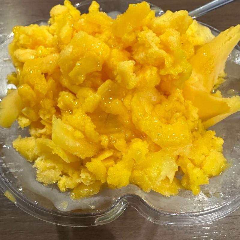 完熟フルーツかき氷　果肉100%マンゴー(お食事の店ながとも )