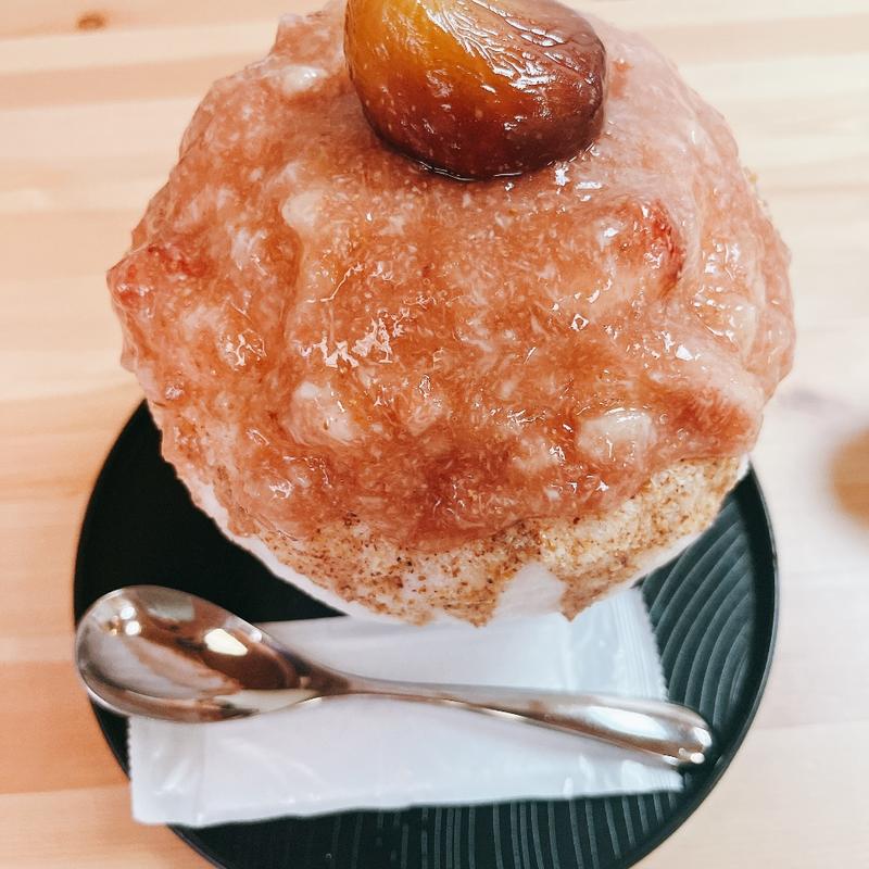 無花果ナッツ氷(鹿の子)