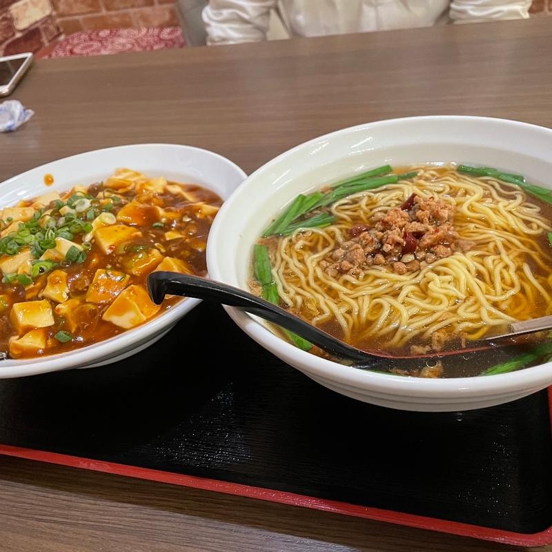 台湾ラーメン＋麻婆飯夜セット(台湾料理 華晟 （カセイ）)