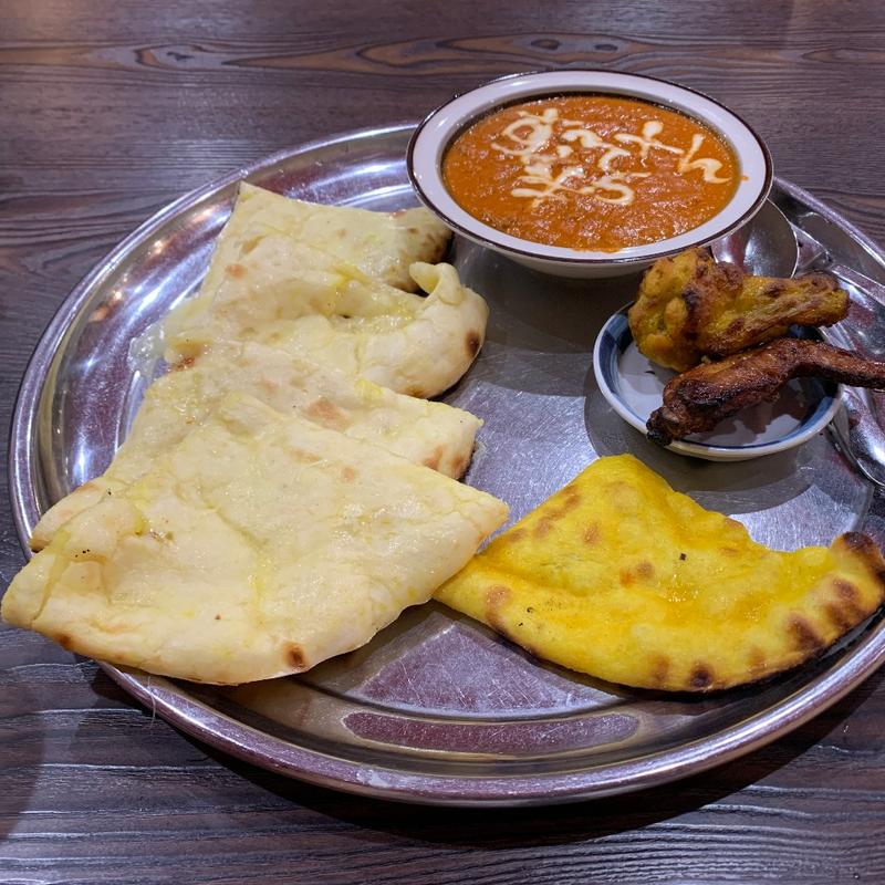 チーズナン（A）・マトンキーマカレー(ナマステスーリャ )