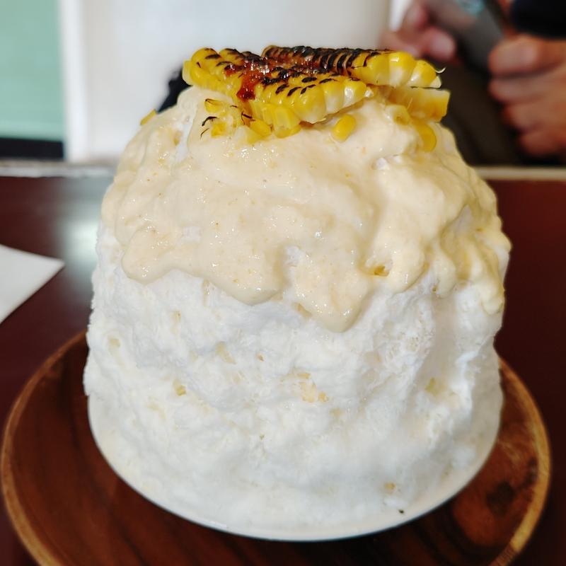 焼きとうもろこしみるく(喫茶 緑)