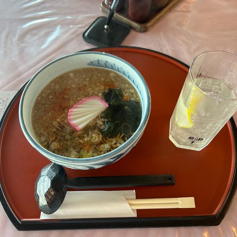 たぬきそば　レモンサワー(桜ゴルフ倶楽部 )