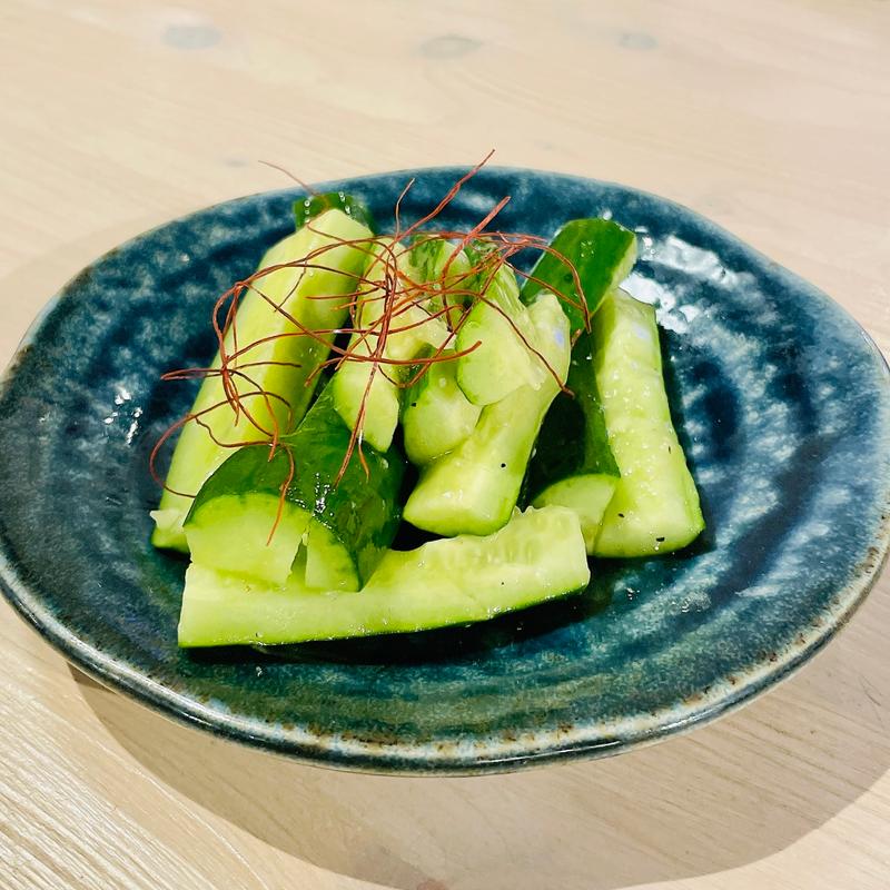 塩だれ胡瓜(居酒屋 写楽)