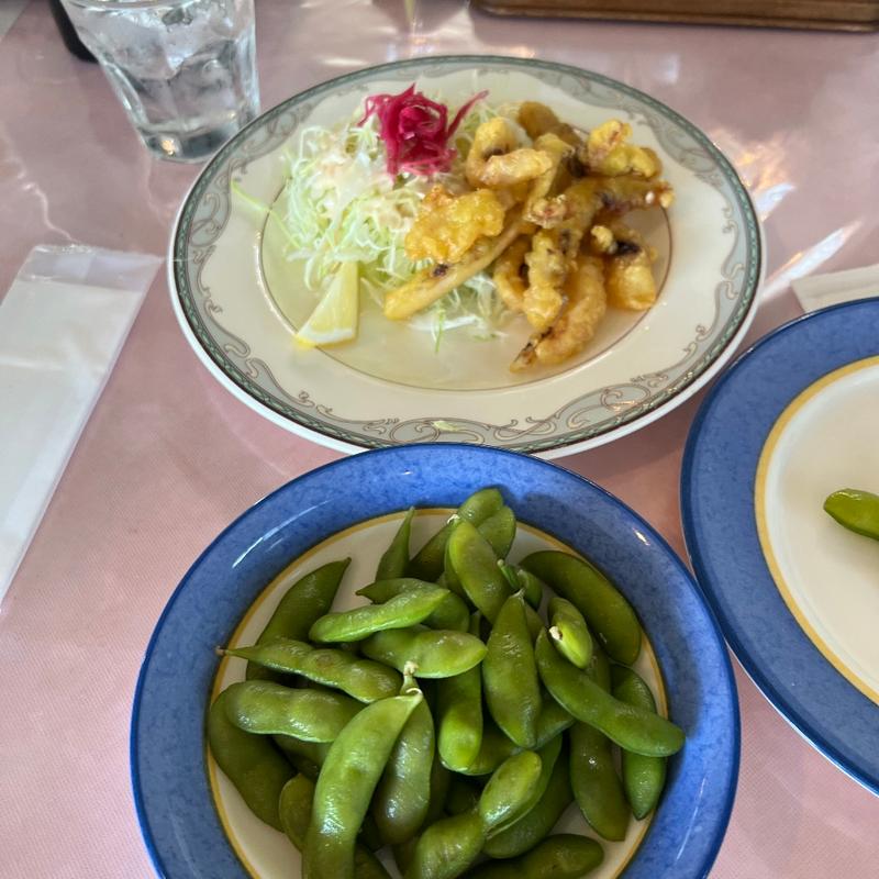 枝豆　スルメイカ天(桜ゴルフ倶楽部 )