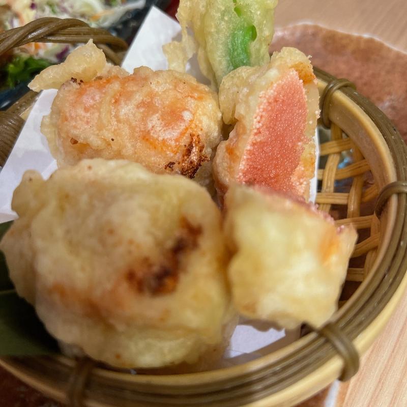明太子の天ぷら(博多かねふく ふく竹 東京駅店)
