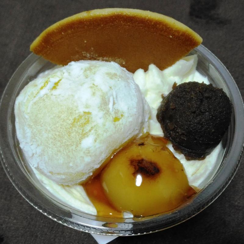 スイートポテト大福とほうじ茶の和パフェ(セブンイレブン 仙台北目町店)