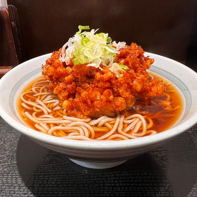 ジャンボコーン天そば(めとろ庵 新木場店 )