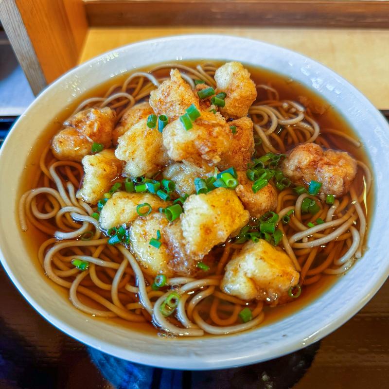 ゲソ天そば(田そば （デンソバ）)