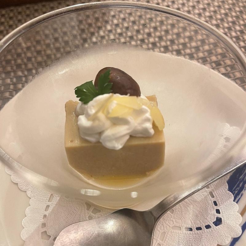 栗のババロア(ホテル鴎風亭 （おうふうてい）)