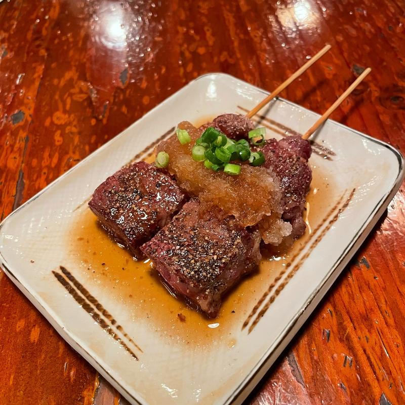 牛ハラミ おろしポン酢(炭火やきとり一番)