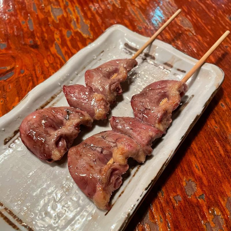 ハツ 塩(炭火やきとり一番)