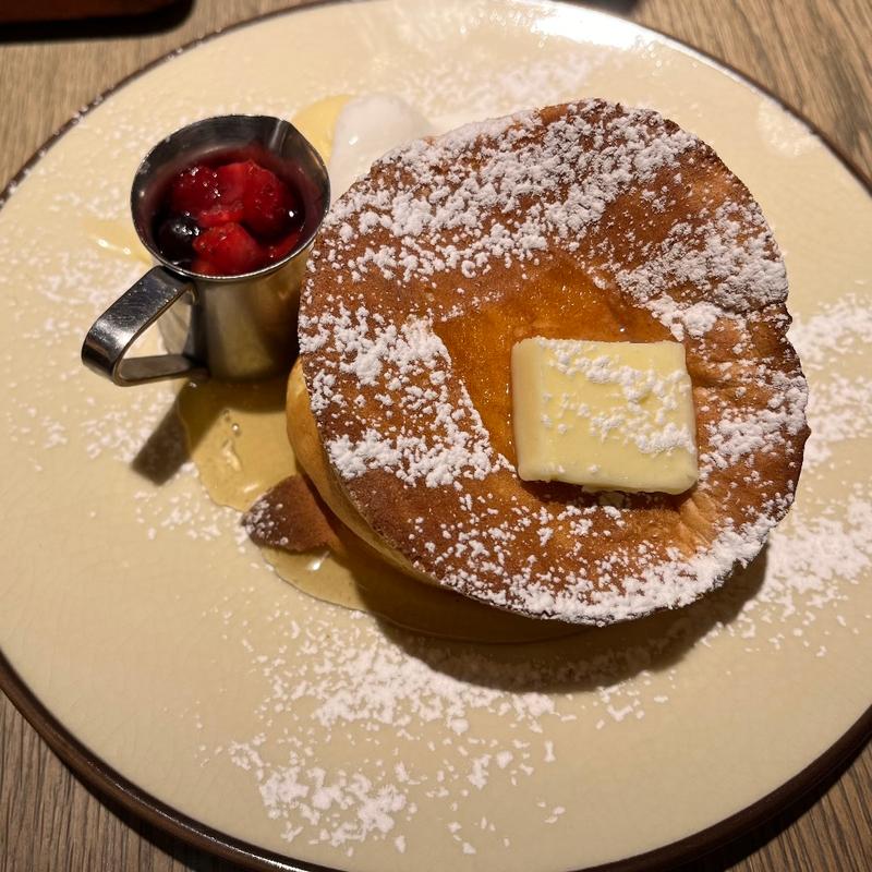 海老名たまごのパンケーキ プレーン(The CAFE ザ カフェ 町田)