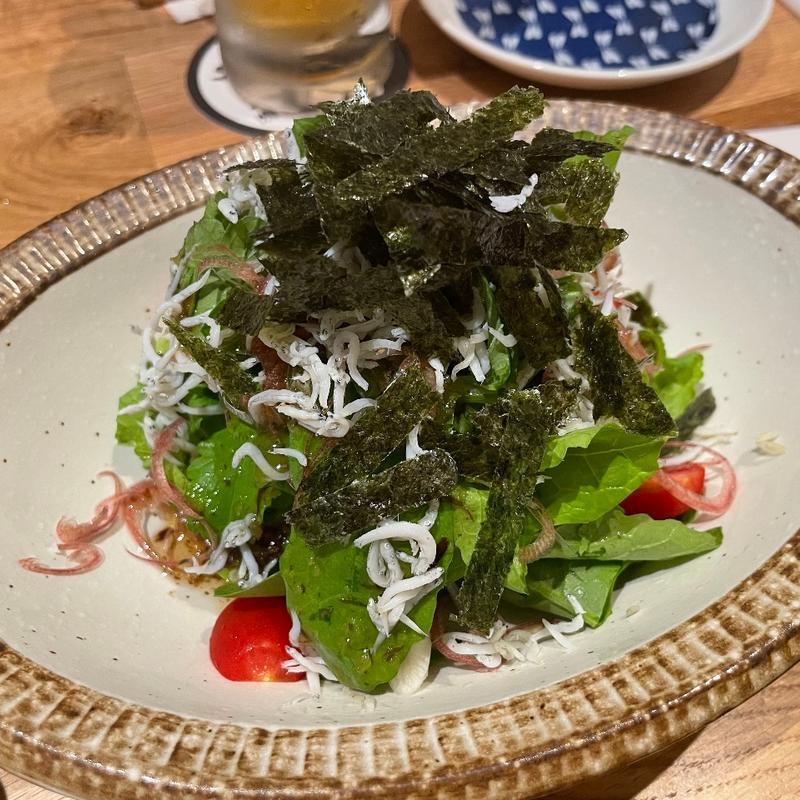 葉大根としらすの和サラダ(酒ト飯 おぎんち)