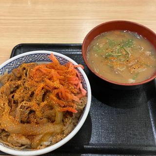 牛丼並&豚汁(吉野家 米子市役所前店 )