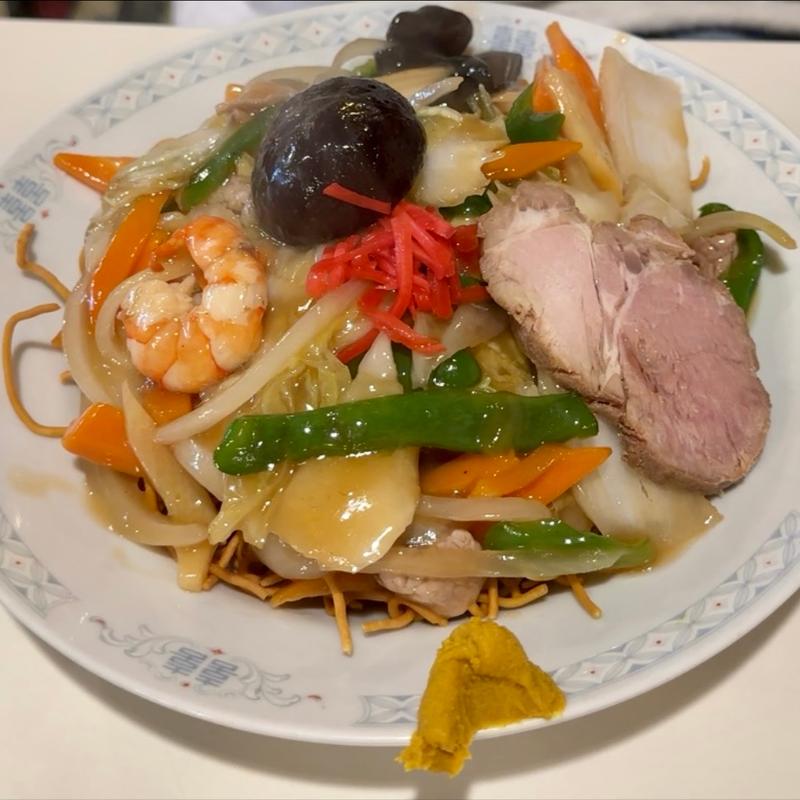 五目かた焼きそば(一兆)