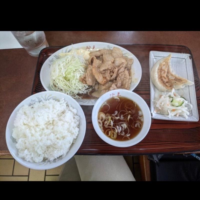 生姜焼き定食(珍來 谷塚駅前店)
