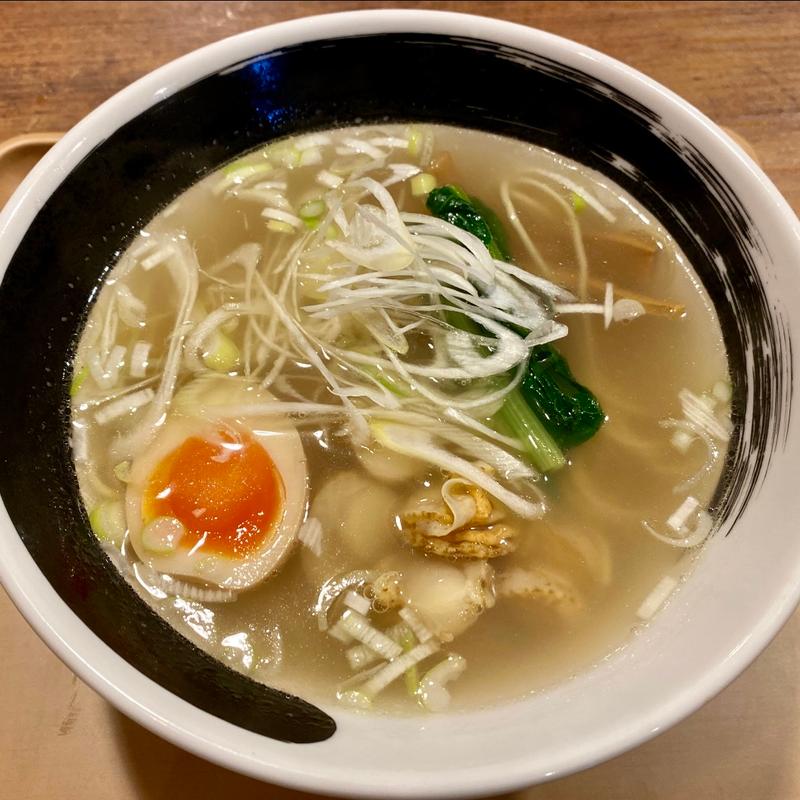 貝出汁塩らぁめん(らぁめん おかじま)