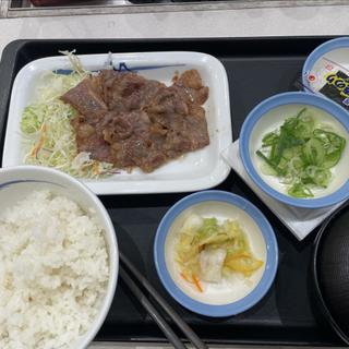 選べる小鉢の朝カルビ定食(松屋 森下店)