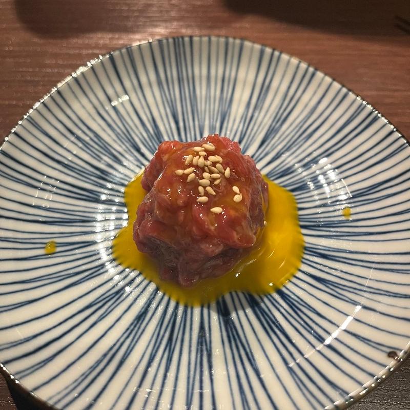 わしのkコース ユッケ(焼肉 わしの 新宿本店)