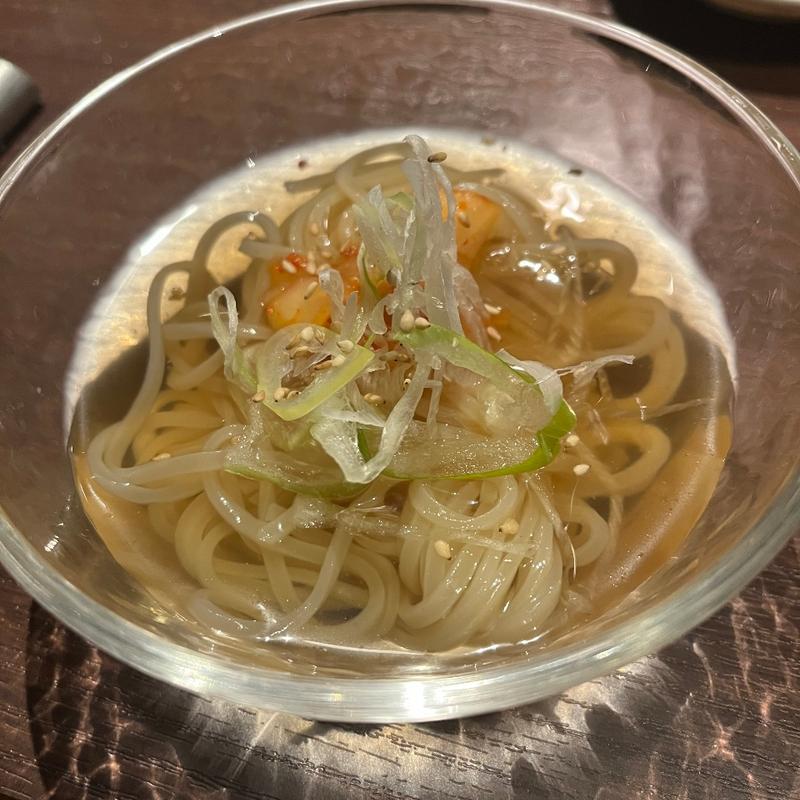 わしのkコース冷麺(焼肉 わしの 新宿本店)