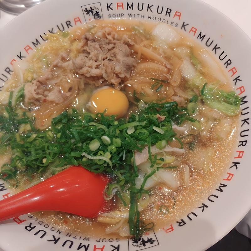 牛すき月見ラーメン(どうとんぼり神座 アトレ川崎店)