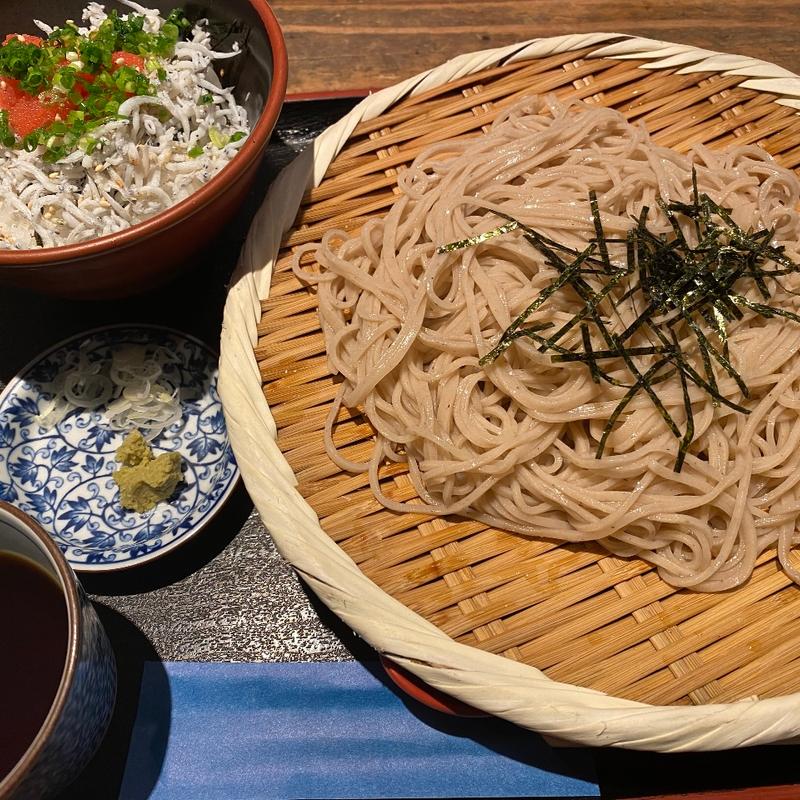 更科ざるそばと本日のミニ丼(とりや 雲吉 （とりや くもきち）)