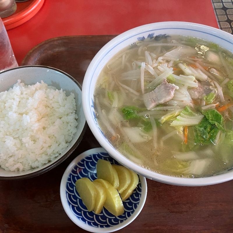 タンメン+半ライス(廬山)