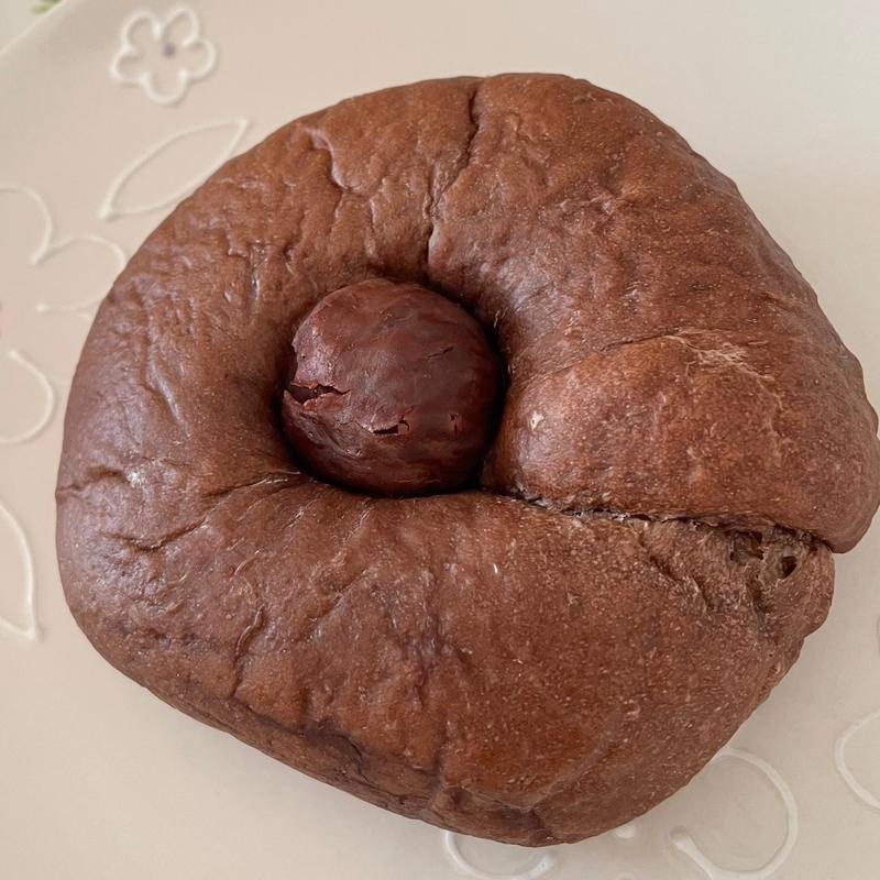 チョコ和栗クリームベーグル(ouchipan)