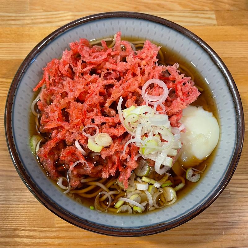 天玉そば（紅生姜）(福そば )