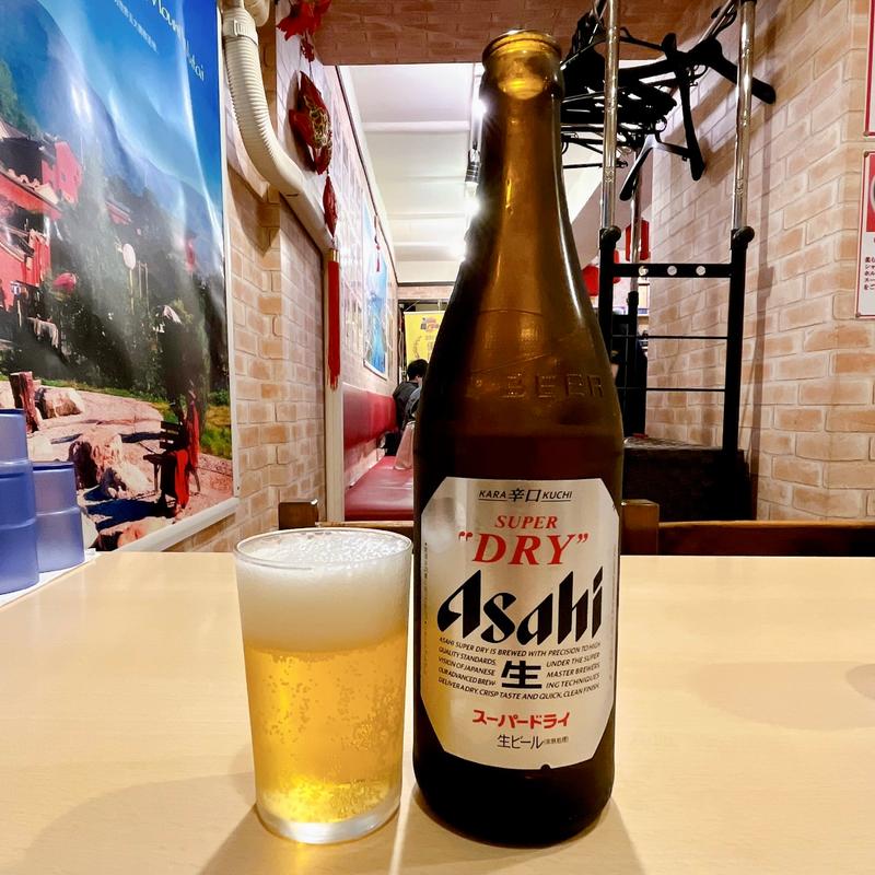 アサヒスーパードライ(中瓶)(山西亭)