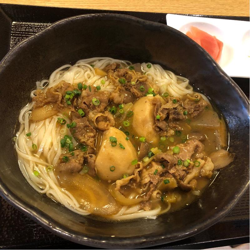 いも煮カレーうどん(最上 楽農園 市場)
