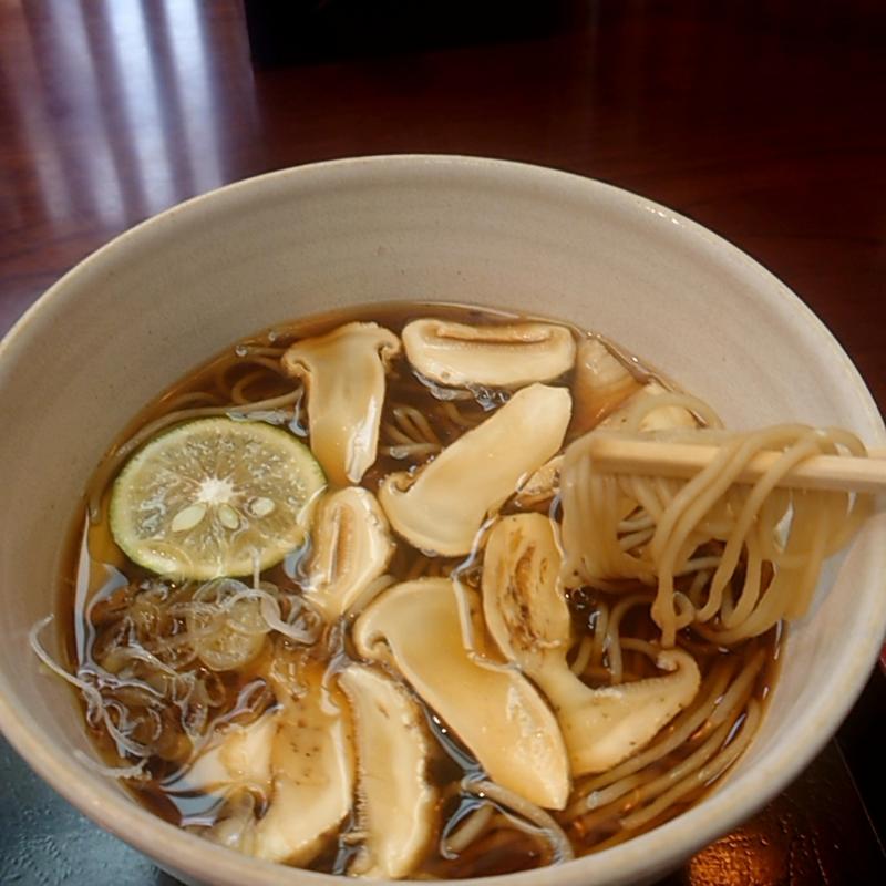 松茸そば(浜町藪そば)