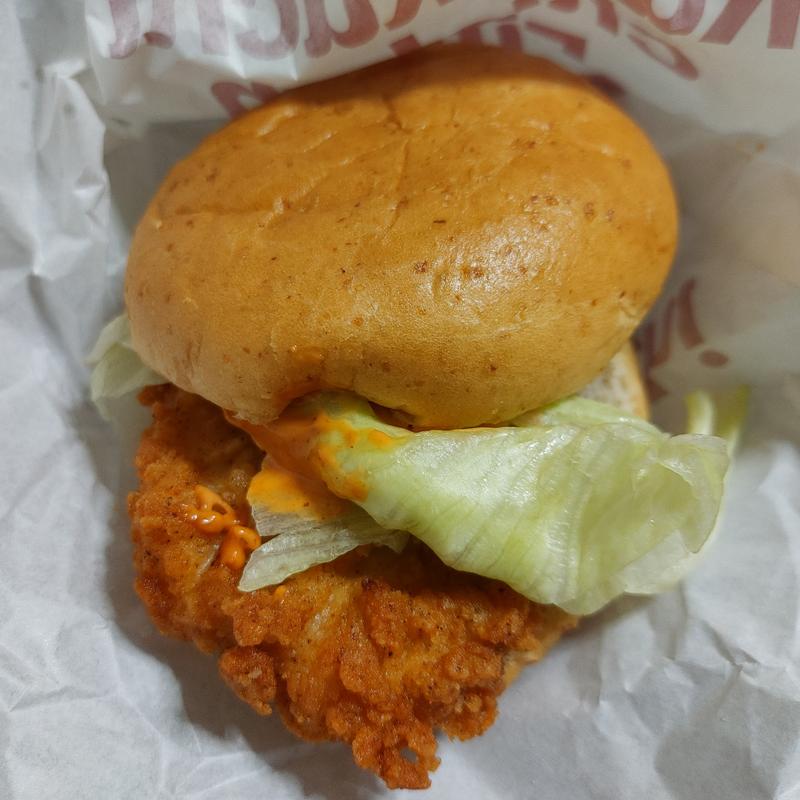 辛口チキンフィレバーガー(ケンタッキーフライドチキン ショップス市川 )