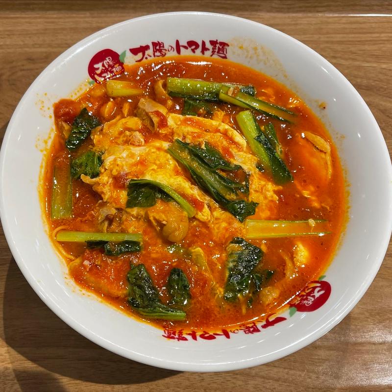 太陽のエッグラーメン(太陽のトマト麺 晴海トリトン店)