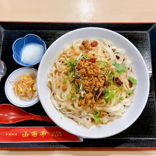 山西油泼刀削麺　単品　　自家製漬け物付き(山西亭)