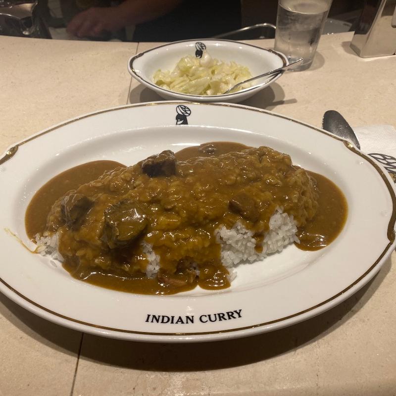 インデアンカレー　ルー・ライス・ピクルス大盛り(インデアンカレー 堂島店)