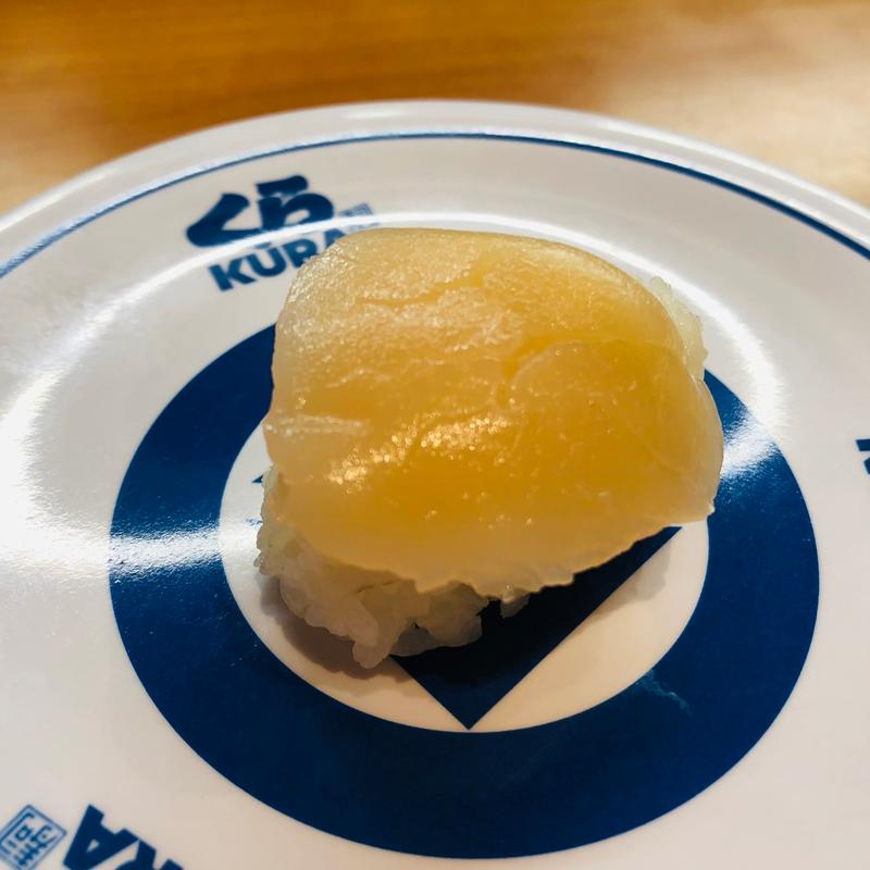 国産ほたて握り　(くら寿司 鹿児島卸本町店)