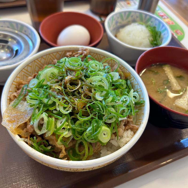 ねぎ玉牛丼(すき家 11号観音寺植田店 )