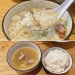 きのことロールキャベツのつけ麺(トマト麺使用)(らーめん 彩哲 ～isato～)