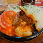 目玉焼き オールビーフハンバーグ(BEEF KICHEN STAND（ビーフキッチンスタンド新杉田）)